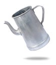 Old aluminium coffee pitcher