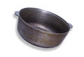 Old aluminum cauldron Royalty Free Stock Photo