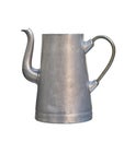 Old aluminum kettle isolated on white background. Royalty Free Stock Photo