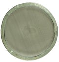 Old aluminum sieve handmade Royalty Free Stock Photo