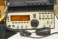 Old Amateur radio transmitter transceiver Royalty Free Stock Photo