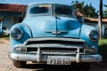 Old Cuban Car - Rear View Royalty Free Stock Photo