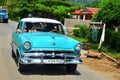 Old american car in Vinales, Cuba Royalty Free Stock Photo