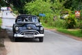 Old American car in Vinales, Cuba Royalty Free Stock Photo