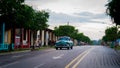 Old american car in Vinales Royalty Free Stock Photo