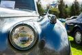 Old American classic car half front side Royalty Free Stock Photo