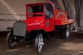 Old american fire station vehicle