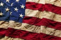 Old American flag background Royalty Free Stock Photo