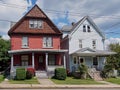 Old American houses Royalty Free Stock Photo