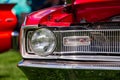 Old American muscle car half front side Royalty Free Stock Photo