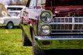 Old American muscle car half front side Royalty Free Stock Photo