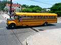 An old American-style school bus in Varadero