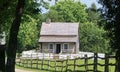 Old American 1800 styled timber Houses Fencing and Sheds The New World Royalty Free Stock Photo