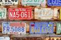 Old License Plates Royalty Free Stock Photo