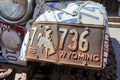 Old License Plates Royalty Free Stock Photo
