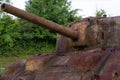 The old American WW2 tank in Normandy Royalty Free Stock Photo