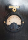 Old ammeter gauge. Royalty Free Stock Photo