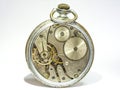 Old analog clocks seem unusual Royalty Free Stock Photo