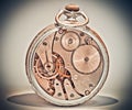 Old analog clocks seem unusual Royalty Free Stock Photo