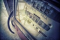 Old analog gas pump meter, vintage effect