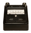 Old analog measuring instrument voltmeter Royalty Free Stock Photo