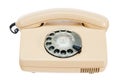 Old analog phone with a disk Royalty Free Stock Photo