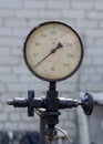 Old analog pressure gauge Royalty Free Stock Photo