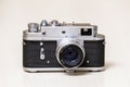 Old analog rangefinder camera