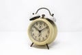 Old analog twin bell alarm clock