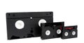 Old analog video cassette tapes vhs dv