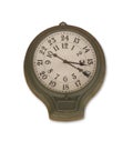 Old analogue clock from railway station Royalty Free Stock Photo