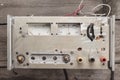 Old analogue voltmeter and amperemeter Royalty Free Stock Photo