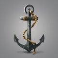 Old Anchor with Cross Royalty Free Stock Photo