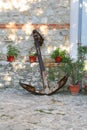 Old anchor in Nessebar. Bulgaria