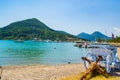 Carriage and anchor Lefkada island coast Ionian Sea Nidri Greece Royalty Free Stock Photo