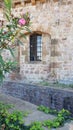 Old window in Montjuich castle