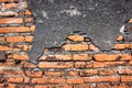 Old ancient brick wall background and texture for design decoration interior and exterior Royalty Free Stock Photo