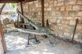 Old and ancient bronze anchor in Bodrum Castle