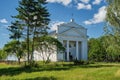 Old ancient catholic church of St George in Svoyatichi village, Brest region, Belarus