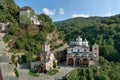 Old ancient church monastery complex Macedonia panorama