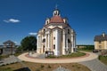 Ancient church of Our Lady of the Scapular at the Carmelite Monastery in Myadel, Minsk region, Belarus Royalty Free Stock Photo