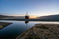 Old ancient, destroyed and abandoned norwegian whaling ship