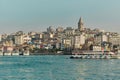 Old and ancient galata tower in istanbul made by genoese sailo