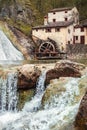 Old ancient mill Vecchio Mulino della Croda in Italy Royalty Free Stock Photo