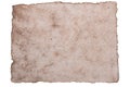 Old ancient sheet paper isolated on white background Royalty Free Stock Photo