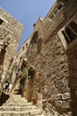 Old ancient street and houses in Jaffa city,near Tel Aviv,Israel.