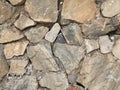 Old ancient wall with different stones as abstract background Royalty Free Stock Photo