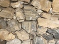Old ancient wall with different stones as abstract background Royalty Free Stock Photo
