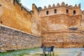 Old ancient walls near the Tetouan Medina Northern Morocco in historical center of the city Royalty Free Stock Photo