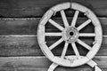 Old animal-drawn vehicle wheel or for the cart